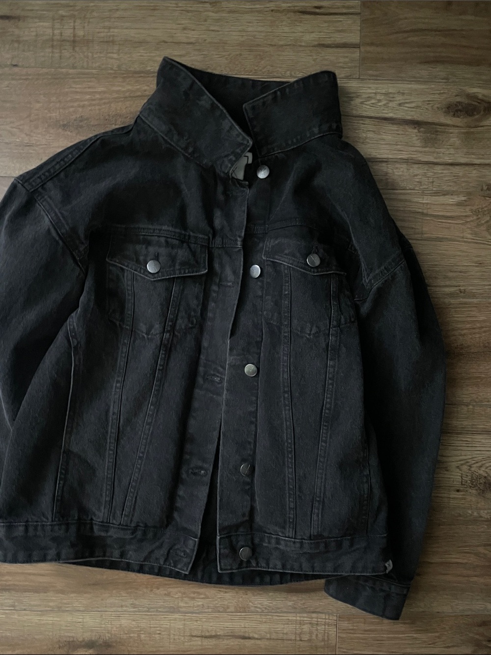 Black Denim Trucker Jacket